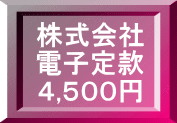 株式会社 電子定款 ４,５００円